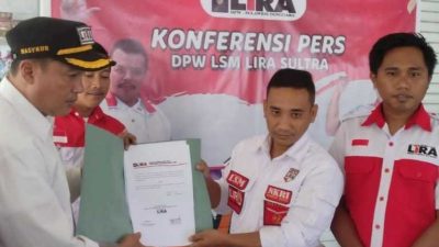 Irwan Suddin Resmi Diberhentikan, Aswan Jabat Plt Gubernur LSM LIRA Sultra