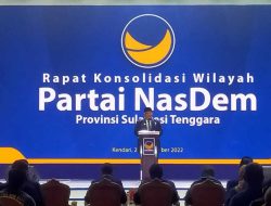 Rapat Konsolidasi Partai NasDem, Ali Mazi: KSK The Next Gubernur Sultra