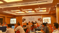 Suasana Rakorda Penyusunan Peta Jalan (Roadmap) Hilirisasi Investasi Strategis Sektor Mineral dan Perikanan Tahun Anggaran 2022 di Provinsi Sultra pada pertengahan September lalu/dok. Halosultra.com.