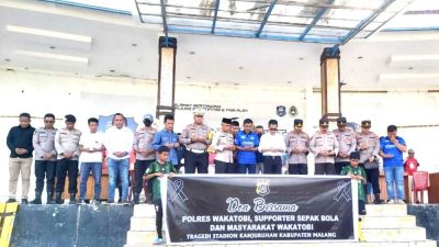 Polres-Askab PSSI Wakatobi Adakan Doa Bersama untuk Tragedi Stadion Kanjuruhan