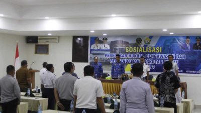 Pemprov Sultra Sosialisasi Gakkum Pengawasan dan Pengendalian Angkutan Darat