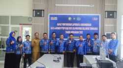 Rapat Penyusunan dan Rekomendasi Data eMonev PTSP Kabupaten/Kota se-Sultra Tahun Anggaran 2022 oleh DPMPTSP Sultra/dok. Halosultra.com.