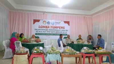 Lomba Nasi Tumpeng Meriahkan Peringatan Hari Ibu dan HUT DWP di Kendari Barat