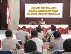 Polresta Kendari Analisa dan Evaluasi Kinerja 80 Personel Bhabinkamtibmas