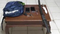 Barang bukti senjata tajam yang diamankan dari dua remaja FIR (18) dan MR (16)/Ist