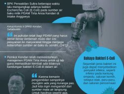 Infografis: Temuan Bakteri E-Coli di Air PDAM Intake Anggoeya