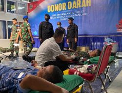 Jelang HUT ke-77 POMAL, Lanal Kendari Gelar Bakti Sosial Donor Darah