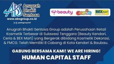 Info Loker Kendari, ABS Group Buka Rekrutmen Posisi Human Capital Staff