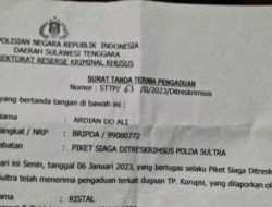 Dugaan Penyalahgunaan Wewenang, Bupati Wakatobi Dilaporkan ke Polda Sultra