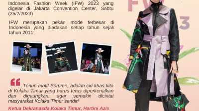 Infografis: Kala Motif Wulele Sorume Unjuk Gigi di Ajang Indonesia Fashion Week 2023