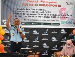 HUT ke-23 BPOM, Kakanwil Kemenkumham Sultra Berbagi Tips Raih WBK