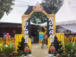 Pameran HUT Konawe ke-63, Polres Konawe Tampilkan Kelengkapan Standar Polri