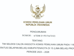 Ini Daftar Nama Tim Seleksi Calon Anggota KPU Kabupaten/Kota di Sultra