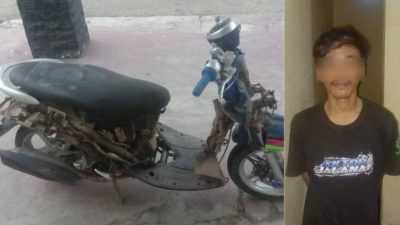 Hilangkan Jejak Usai Maling Motor, Pelaku Bongkar Kap Kendaraan Sebelum Jual Hasil Curian