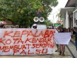 Sengketa Tanah di Kadia, Massa Ahli Waris Unjuk Rasa ke BPN Sultra