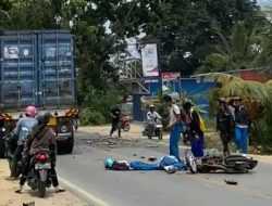 Pelajar SMK di Kendari Tewas Terlindas Truk Tronton