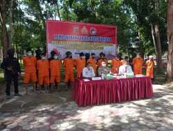 Polda Sultra Musnahkan Barang Bukti 2.517 Gram Sabu