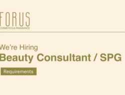 Forus Buka Rekruitmen Posisi Beauty Consultant/SPG, Penempatan The Park Kendari