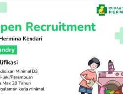 RS Hermina Kendari Buka Rekrutmen Posisi Laundry, Simak Kualifikasi dan Cara Daftarnya!