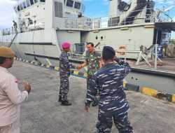 Pos TNI AL Baubau Laksanakan Merplug Sambut Kedatangan KRI Spica-934