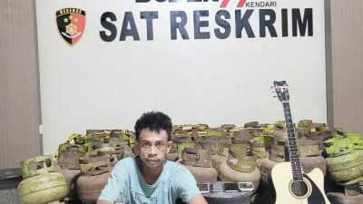 Gasak 118 Tabung Gas, Pencuri di Kendari Pakai Mobil Rental