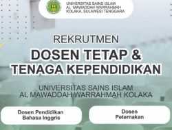 Usimar Kolaka Buka Rekruitmen Dosen Tetap hingga Security, Cek Syarat Lengkapnya!