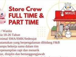 Info Loker Kendari: Mixue Ice Cream & Tea Buka Rekrutmen Posisi Store Crew