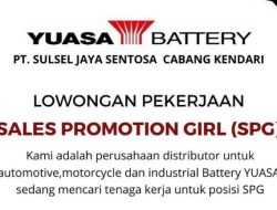Info Loker Kendari: PT Sulsel Jaya Sentosa Buka Rekrutmen Posisi SPG
