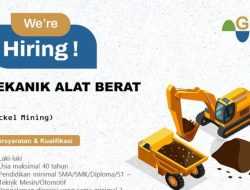 Lowongan Kerja, PT GSI Rekruitmen Mekanik Alat Berat Nickel Mining