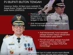 Infografis: Sosok Andi Muhammad Yusuf, Pj Bupati Buton Tengah