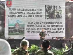 HUT ke-66, Kodam XIV/Hasanuddin Tuai Pujian