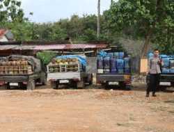 Polisi Amankan 11 Mobil yang Selundupkan 1.132 Tabung Gas dan Puluhan Jerigen BBM di Konut