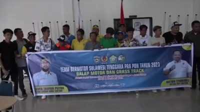 Atlet Sultra Cabang Olahraga Balap Motor Menuju Pra PON di Sentul Bogor