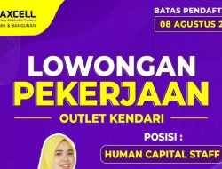 Info Loker: Maxcell Kendari Buka Rekrutmen Posisi Human Capital Staff