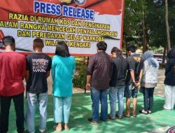 Razia di Kendari, Polisi Amankan 3 Wanita dan 5 Pria Positif Narkoba