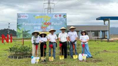 Upaya Jaga Keseimbangan Ekosistem, PT VDNI dan PPI Dunia Tanam 1000 Pohon