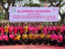 Polres Konawe dan Bhayangkari Peringati Hari Jadi Polwan dengan Olahraga Bersama