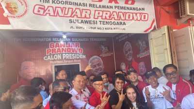 Pemenangan Capres Ganjar Pranowo, Adian Napitupilu Resmikan Posko TKRPP di Sultra