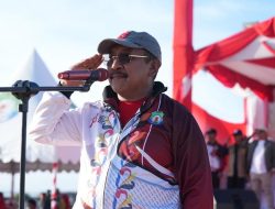 HUT RI ke-78, Burhanuddin Ajak Masyarakat Bombana Menggelorakan Jiwa Olahraga