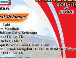 Info Loker: Indogrosir Kendari Buka Rekrutmen Posisi Logistik dan Store