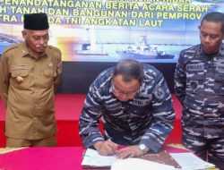 Hibah Tanah dan Bangunan Milik Pemprov Sultra untuk TNI AL Diserahterimakan