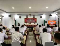 Polresta Kendari Gelar Pelatihan Penanganan Tindak Pidana Pemilu Jelang 2024