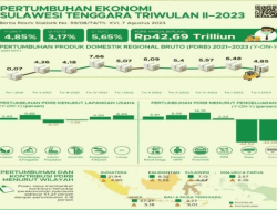 Triwulan II 2023, Ekonomi Sulawesi Tenggara Tumbuh 4,85 Persen