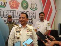 Hadiri Deklarasi Pemilu Damai 2024, Pj Gubernur Sultra Ungkapkan Harapan