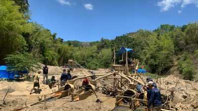 Ditreskrimsus Polda Sultra Amankan Penambang Emas Ilegal di Bombana