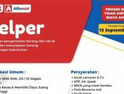 Alfamidi Branch Kendari Buka Rekrutmen Posisi Helper, Simak Cara Daftarnya