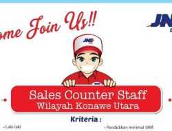 JNE Express Buka Rekrutmen Posisi Sales Counter Staff, Penempatan Konawe Utara