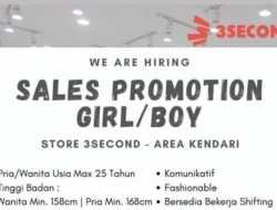 3Second Family Store Buka Rekrutmen Posisi SPG/SPB, Simak Cara Daftarnya!