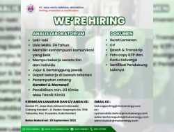 Lowongan Kerja, PT Jasa Mutu Mineral Indonesia Buka Rekruitmen Analis Laboratorium