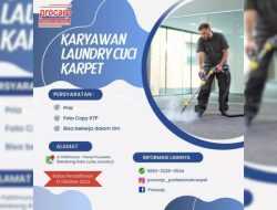 Procarp Kendari Buka Rekrutmen Posisi Karyawan Laundry, Simak Kualifikasinya